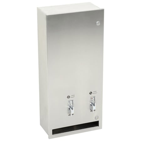 Asi Surface Mounted Tampon and Napkin Dispenser 0864-F